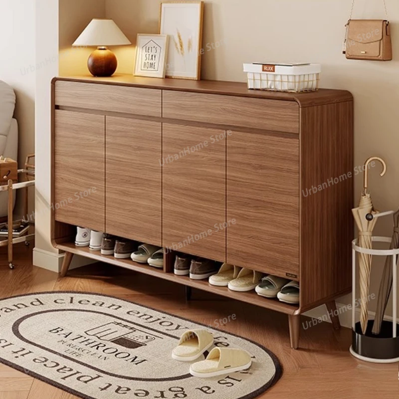 

Wooden Luxury Shoe Shelf Living Room Shelves Bedroom Slippers Shoe Cabinet Entrance Hall Drawers Zapatero Entrance Furniture