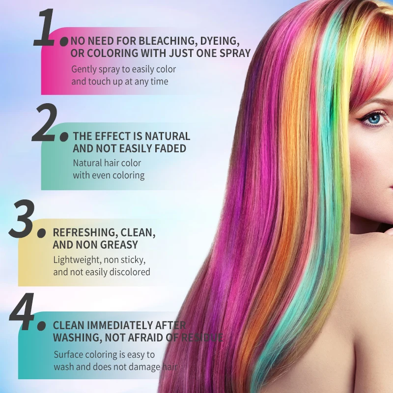 12 Colors Water Soluble Hair Chalk – Temporary Washable Hair Color Crayons, Non-Toxic Safe Hair Dye for Little Girls, Easy to Us