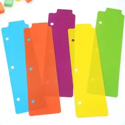 5 pz Raccoglitore Divisori Schede per Blocco Note Notebook Separatore Schede Scrivibili Divisori Indice In Plastica Organizzazione File