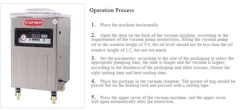 DZ-500/2E Stainless Steel Single Chamber Vacuum Packager For Food