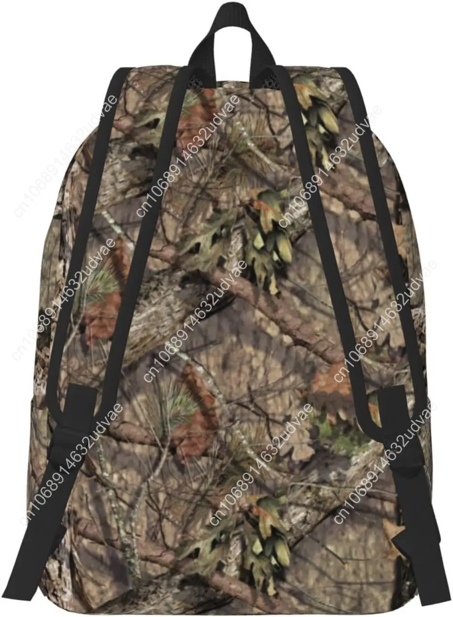 Camo Hunting Forest Camouflage School Backpack for Girls Boys Women Lightweight Canvas Bookbag Casual Laptop Daypack