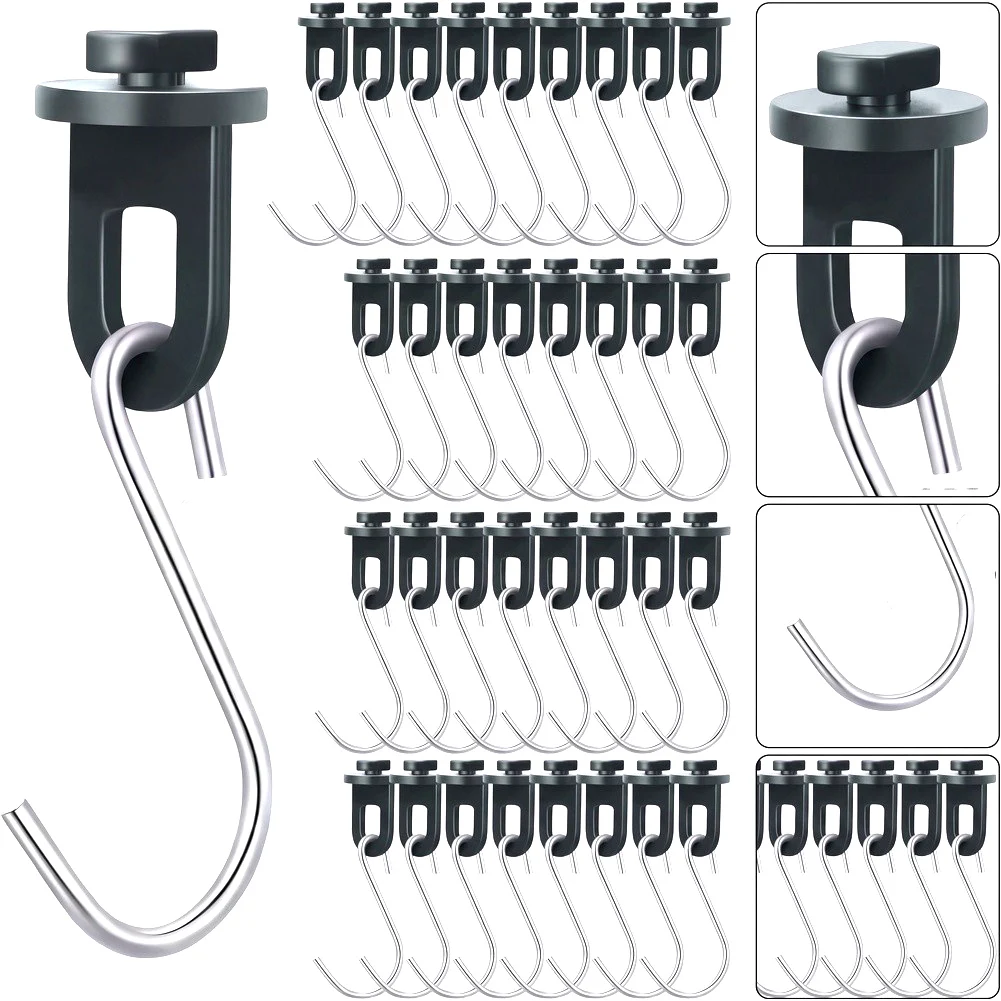 50x Greenhouse Clips 50x Hooks Plant Holder Hanging Device For Greenhouse Perfect Eyelets Trellis Clips Greenhouse Accessories