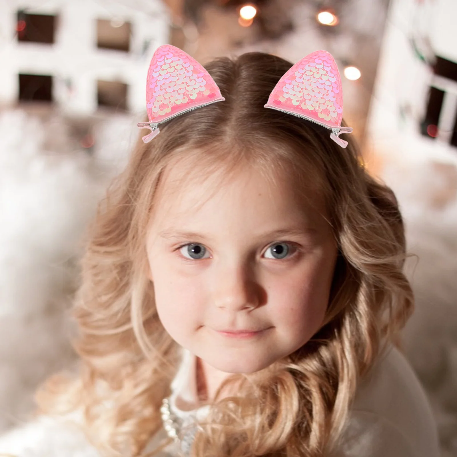 

Волосы с кошачьими ушками для девочек, блестящие стразы, утконос, пружинные зажимы, блестящие мини-заколки, милые детские волосы принцессы