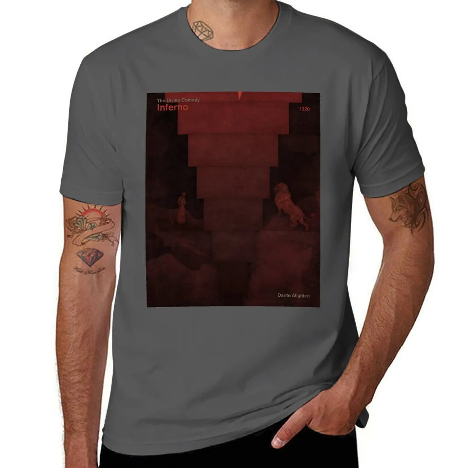 

Dante Alighieri - The Divine Comedy, Inferno Literary Art for Book Lovers T-Shirt Stretch Fabric Comfort T-Shirt
