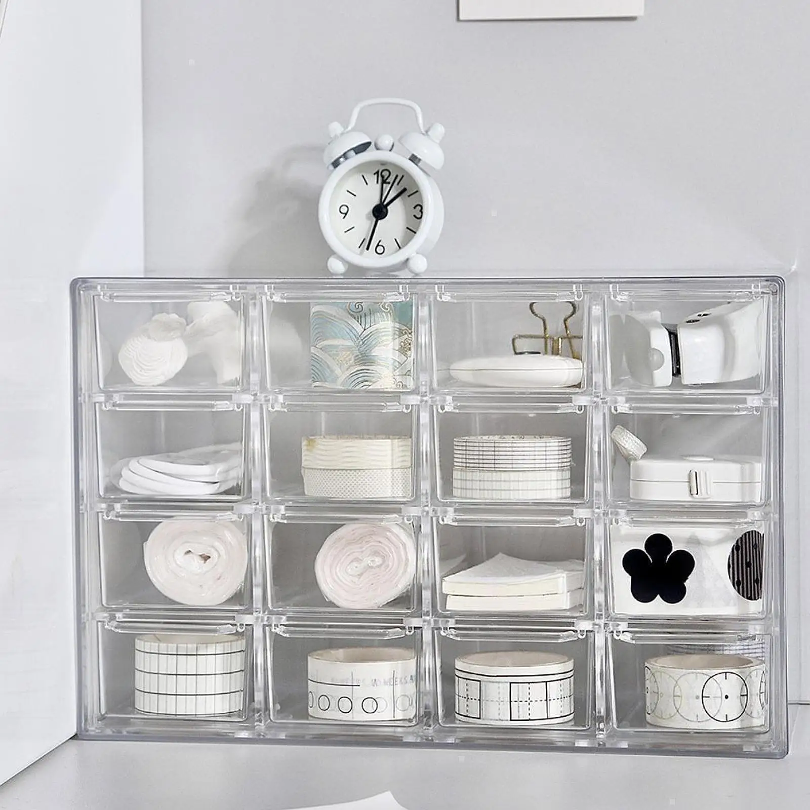 Mini Drawer Organizer for Desk,Desktop Storage Box,Jewelry Storage Box Holder Beads Organizer Box for Art Craft Office Vanity