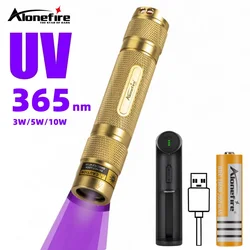 Linterna UV de 10W, Detector de luz negra ultravioleta de 365nm, Detector de manchas de orina de mascotas, marcador de caza de escorpiones, SV007