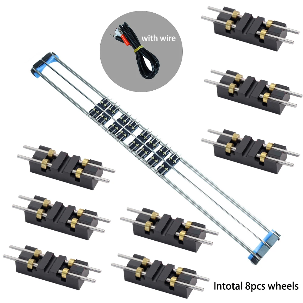 

1:87 Model Railway HO Scale train Riders Standard Track Roller Test Stand Rolling Roads Locomotive treadmill Track Bearing 1Set