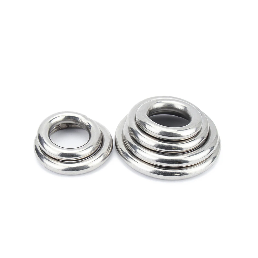 304 roestvrij staal naadloze ronde O-ring solide tuigage mariene boot hardware huisdier yoga hangend duurzaam corrosiebestendig (multi
