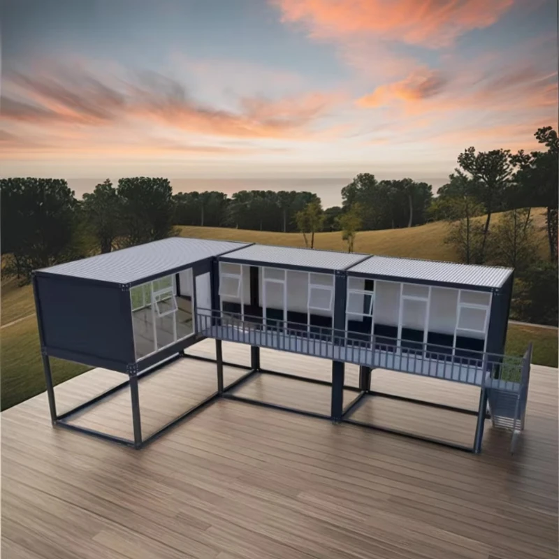 Luxury Portable Prefabricated Expandable Modular Steel Container House Modern Durable Quality Villa Application Low Price