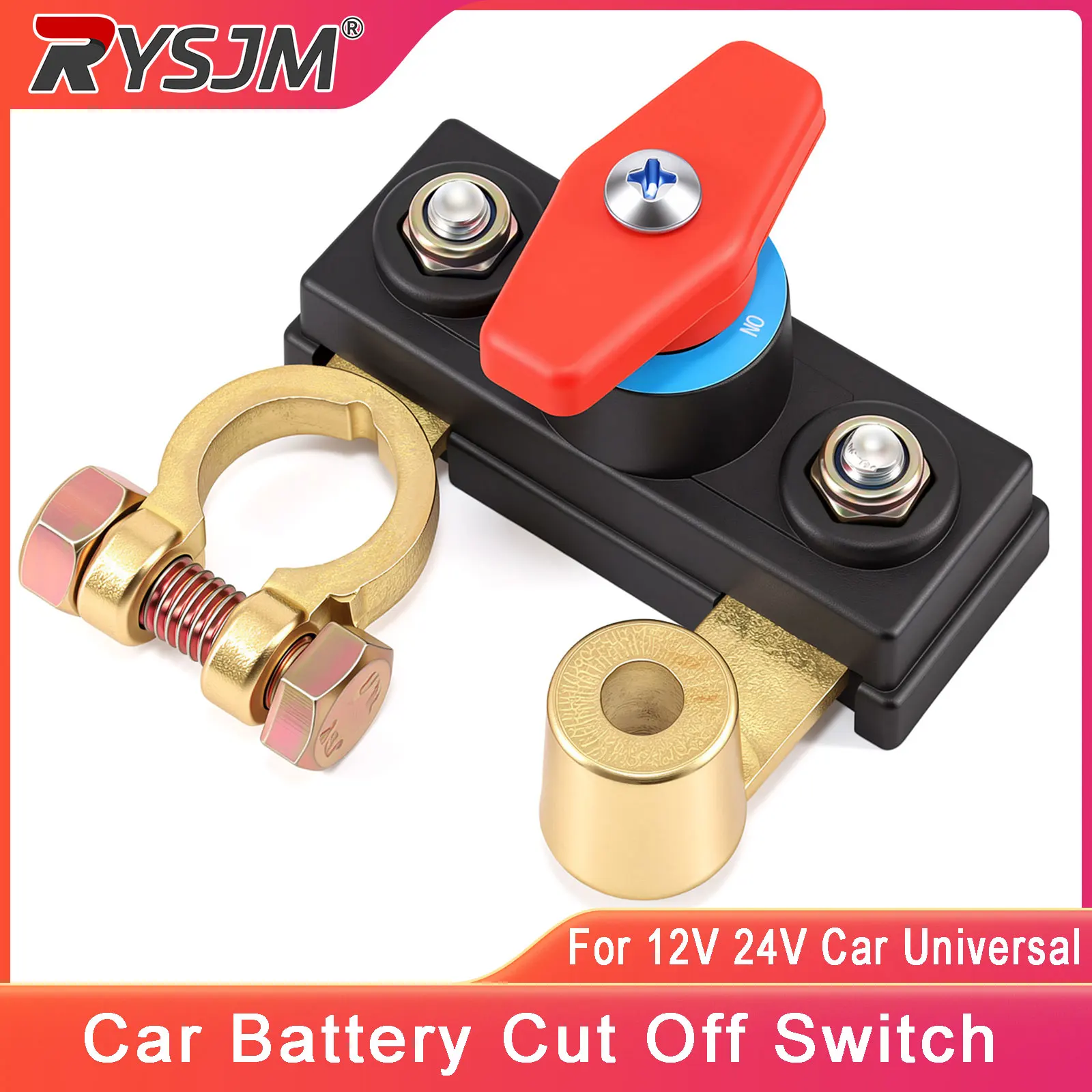  12V 24V Car Battery Cut Off Switch Disconnect Automatic Circuit Breaker Anti-Power Off Leakage Protector Universal