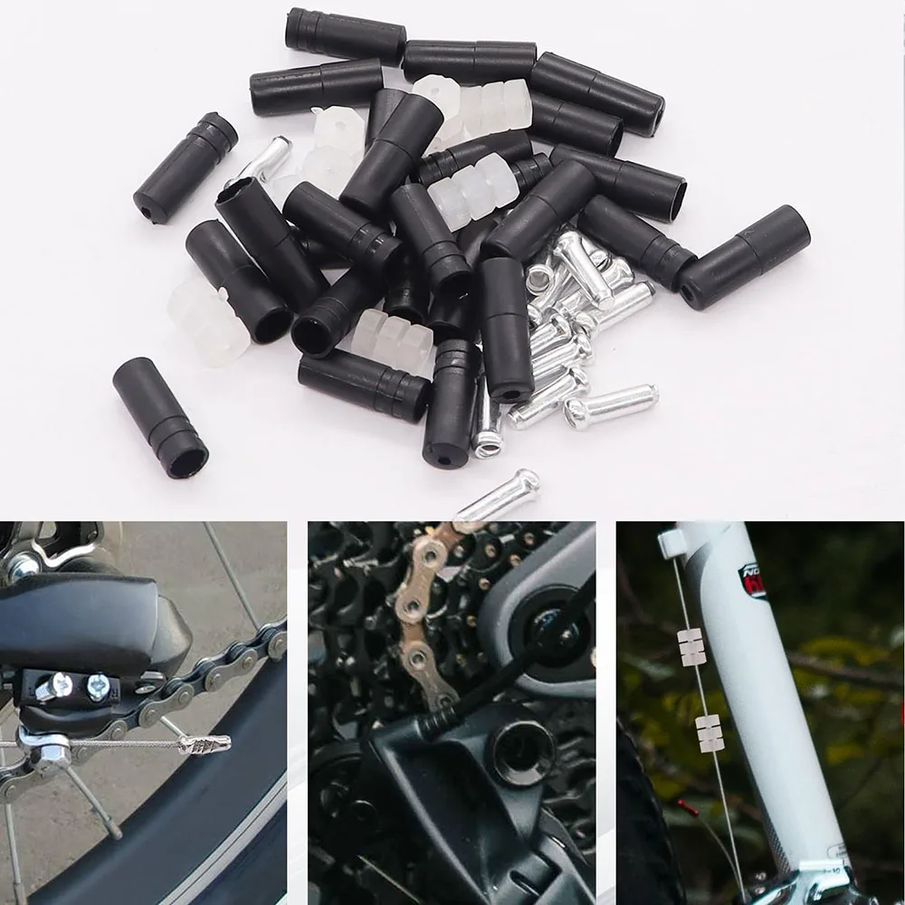 1 Stück/1 Set Stahl-Fahrradbrems- und Schaltzug-Kit mit Edelstahl-Zugenschneider, Fahrrad-Reparatur-Werkzeugset für Mountainbikes und Rennräder – Detail 6