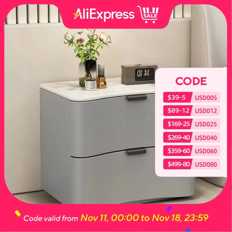 

Small Minimalist Nordic Nightstand Design Wood Cute Modern Nightstands Storage Aesthetic Italian Mesa De Noche Bedroom Furniture