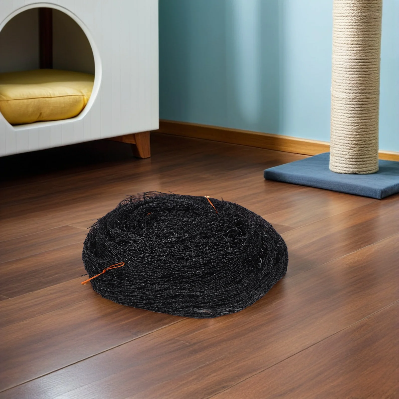 

9.8x13.1ft Pet Safety Net Black Cat-Proof Balcony Mesh with Wire Reinforced Anti-Fall Protection Weatherproof Fence for Cats