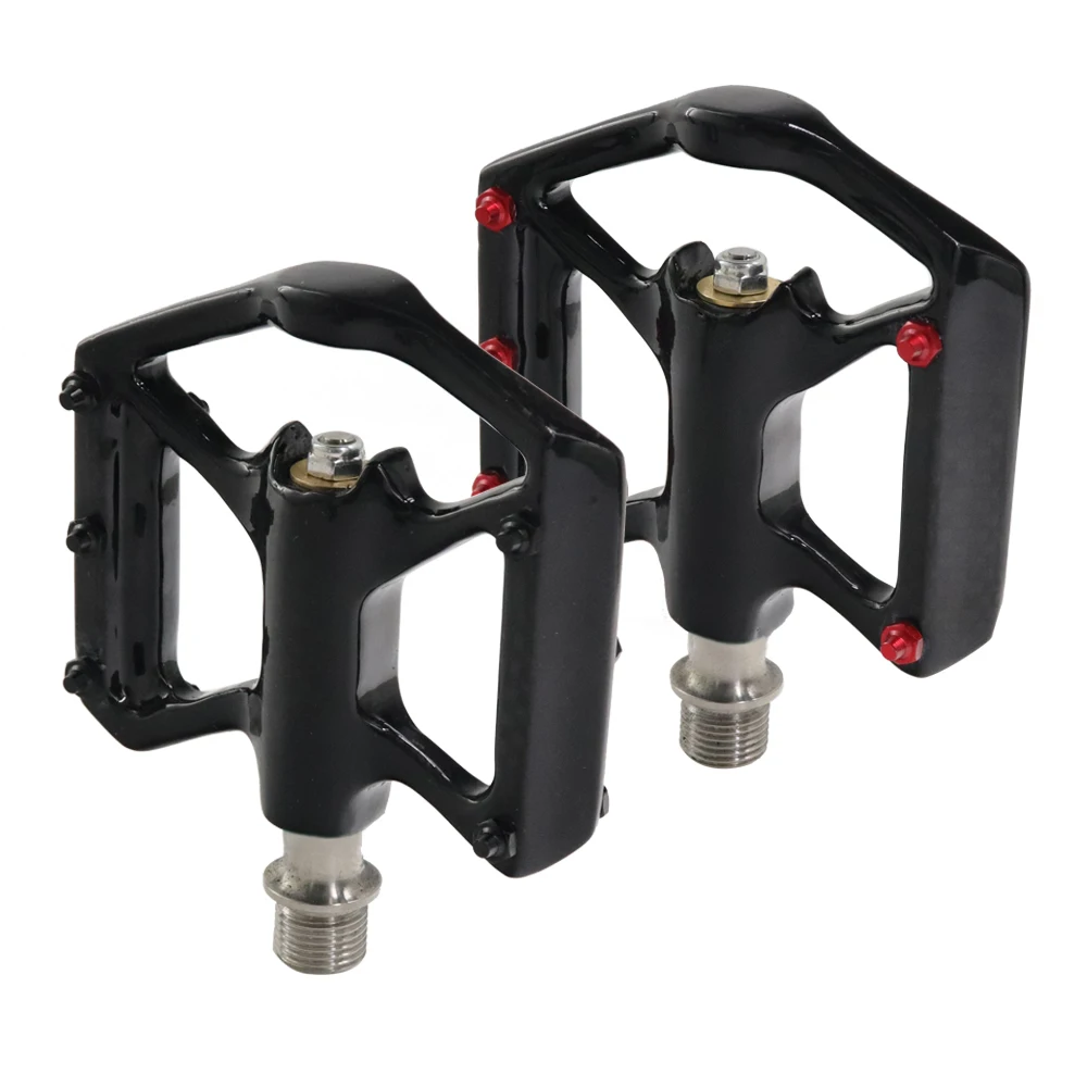 

KOCEVLO 1 Pair Ultralight Carbon Bearings Pedal Bicycle Road Pedal 3 Bearing MTB Bicycle Cycling Pedal Titanium Axle Accessories