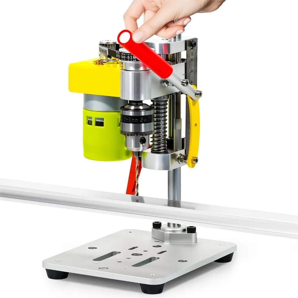 

7-Speed Mini Benchtop Drill with B10 Chuck or 0.6-6mm Bits, Ideal for DIY Metal and Woodworking Projects