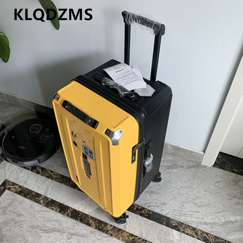 حقيبة KLQDZMS ذات سعة كبيرة حقيبة تروللي بعجلات مقاس 20 بوصة صندوق الصعود 22 بوصة 24 بوصة 26 بوصة 28 بوصة 30 بوصة 32 بوصة 34 بوصة 36 بوصة 40 بوصة مع حقيبة عجلة دوارة #6
