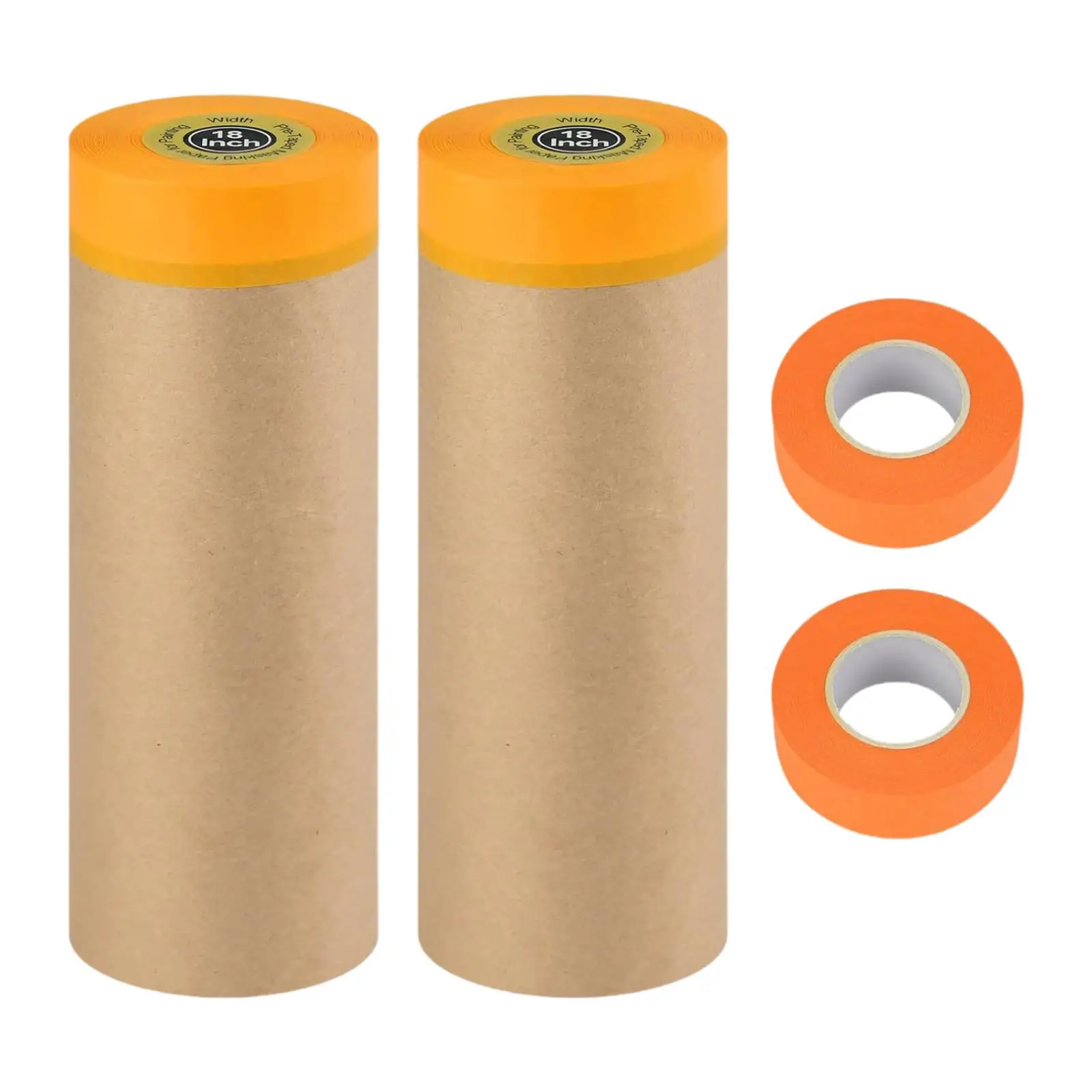 

2Pcs Pre Taped Masking Films Painting Drop Films Car Protective Cover Wall