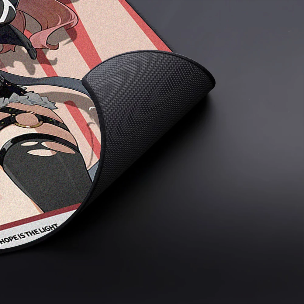 E-Sports Mousepad 45x40CM Speed Gaming Mousepad Gamer Premium Computer Mouse Mat Anime Girls Locking Edge Keyboard Pad Deskmat