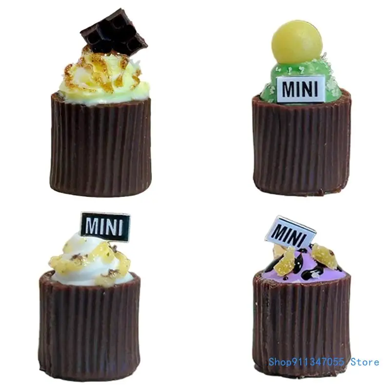 

Realistic Small Miniature Chocolate Cupcake for Dollhouses Accessories Drop shipping