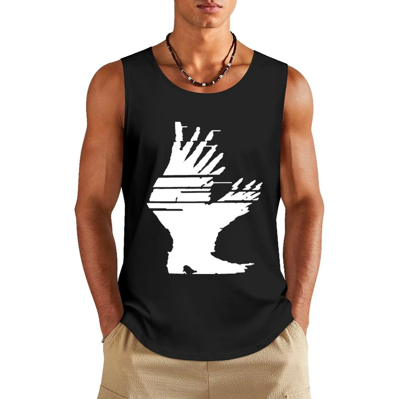 

WHITE_BORROWED_WINGS Tank Top Men's gym t-shirt sexy clothes men sleeveless gym shirts male