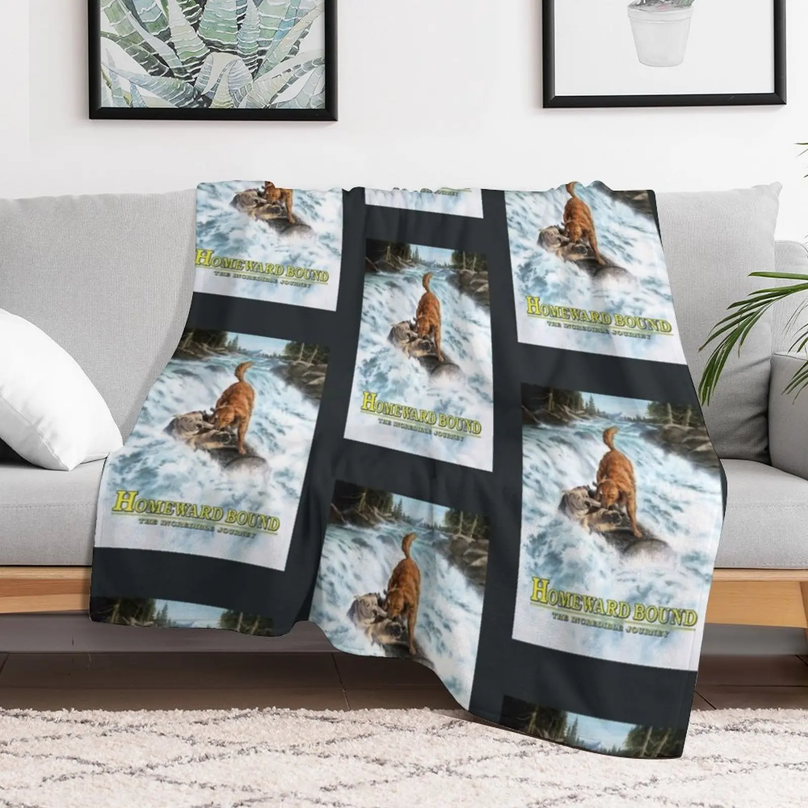 Homeward Bound The Incredible Journey Throw Blanket