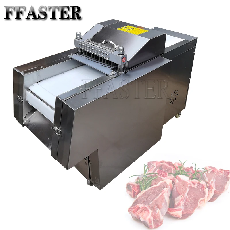 

Electric Meat Cutting Machine Commercial Stainless Steel Bone Cutter For Ribs Chicken Duck Squid Frozen Fish Dicing Machine