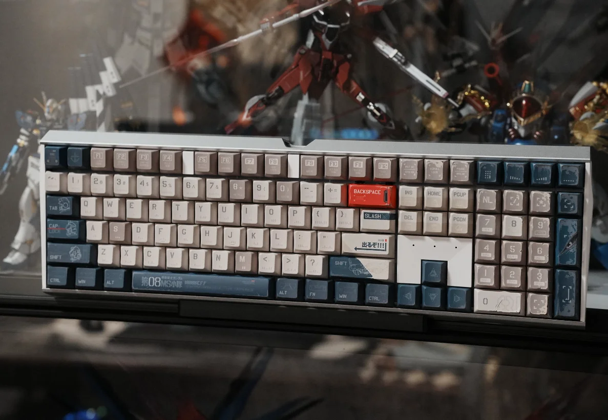 Cool 08Ms Team Keycaps Cherry Wooting Vgn Atk Hi75 Hi8 Old Retro Style 7U/2.25/2.75U Space Bar Alice Layout Keycap