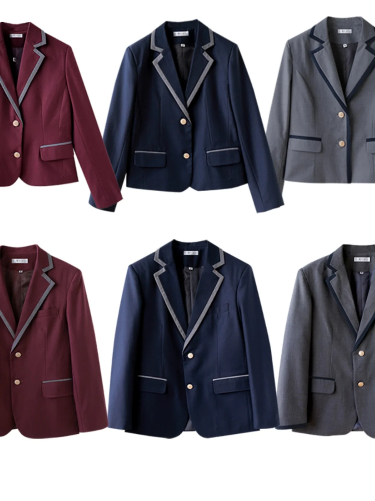 Korean Style Student Uniform Jacket British College Wind Outerwear Top Couple Clothes Passport Photo Class Uniform
