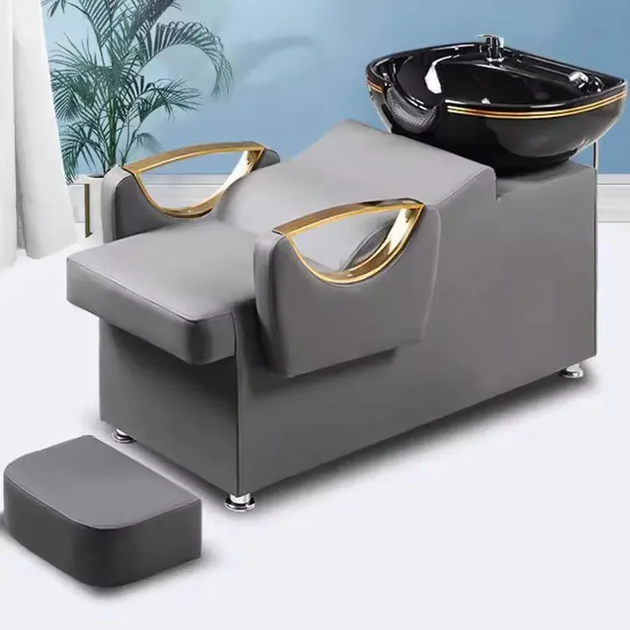 Beauty Salon Shampoo Chair Hairdressing Stylist Recline Shampoo Mobile Beauty Chair Les Chaises Furniture To Wash Hair