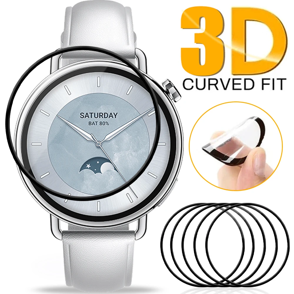 

1-10 шт. 9D изогнутые защитные пленки для экрана Xiaomi Watch S4 41MM HD прозрачные пленки против царапин для умных часов Mi Watch S4 41 мм