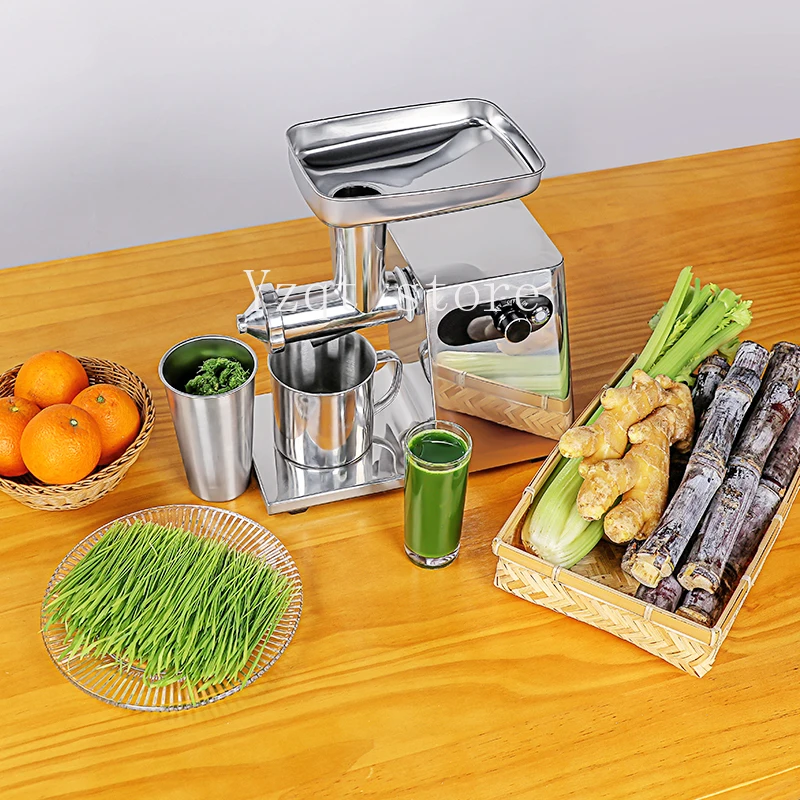 Regular and All Stainless Steel Juicers Automatic Commercial Electric Juicers Fruit Herbs Celery Wheat Seedlings Ginger
