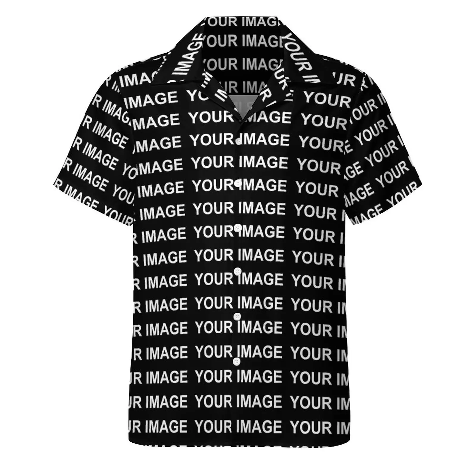 Your Image Customized Casual Shirt Custom Made Design Beach Loose Shirt Hawaii Vintage Blouses Short Sleeve Oversized Clothing