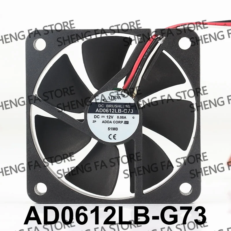 three-wire ball bearing Quiet AD0612LB-G73 AC EC 6010 60X60X10MM 6CM Original new Taiwan ADDA 5V 24V 48V DC12V 0.08A cooling fan