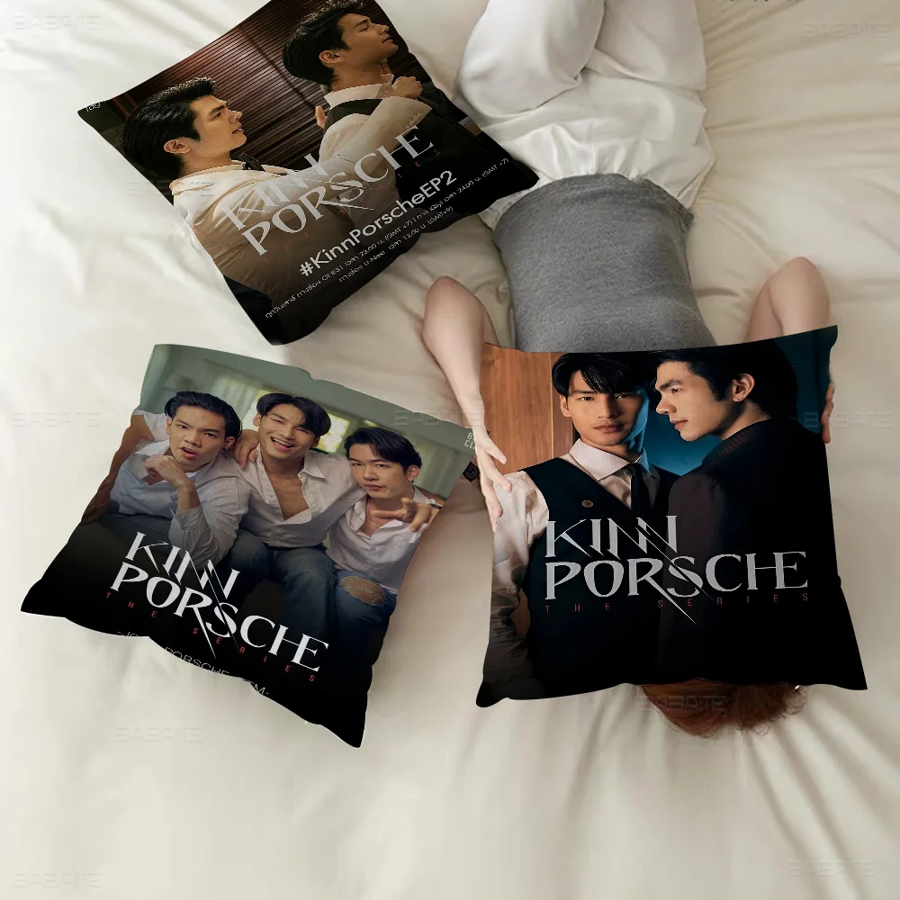 KinnPorsche The Series Movie Pillow Cover For Bedroom Room And Living Room Sofa Decorative Cushion Cover