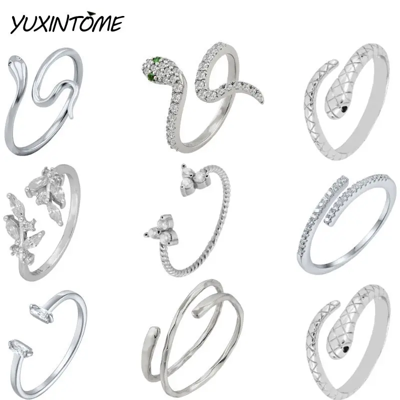 

1 Piece 24k Gold Adjustable Open Hug Ring Women's Fashion Romantic Wedding Open Ring Zircon Ring Universal Jewelry Accessories