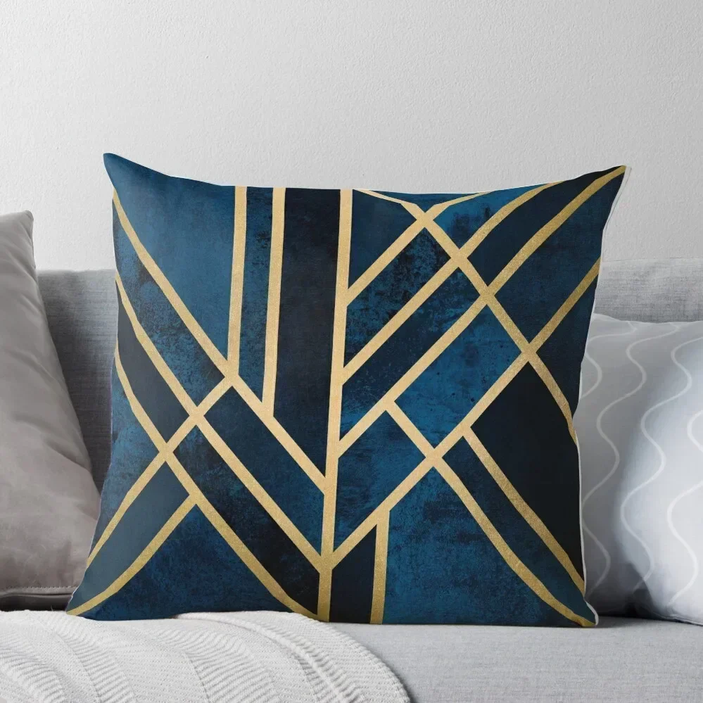 Art Deco Midnight Throw Pillow Sofa Pillow Cover Decorative Sofa Cushions Sofa Covers pillow