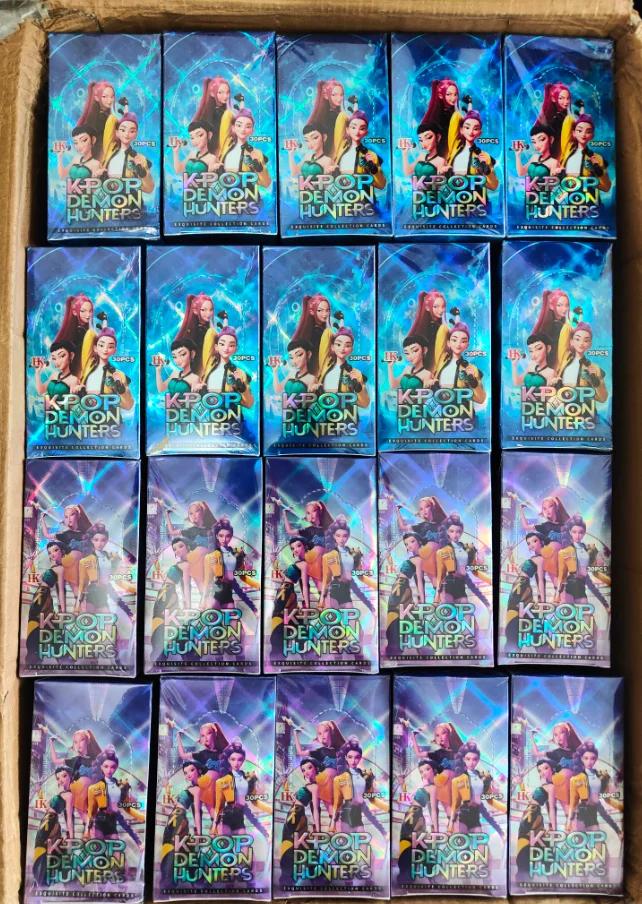 K-Pop: بطاقة شيطان الصيادين نادرة ألعاب شخصيات الرسوم المتحركة مجموعة بطاقات صندوق أعمى ألعاب الأطفال هدايا عيد الميلاد