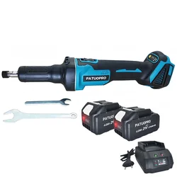 PATUOPRO 18V Cordless Brushless Electric Grinder 6MM Handheld Home Variable Speed Engraving Power Tools For Makita 18V Battery