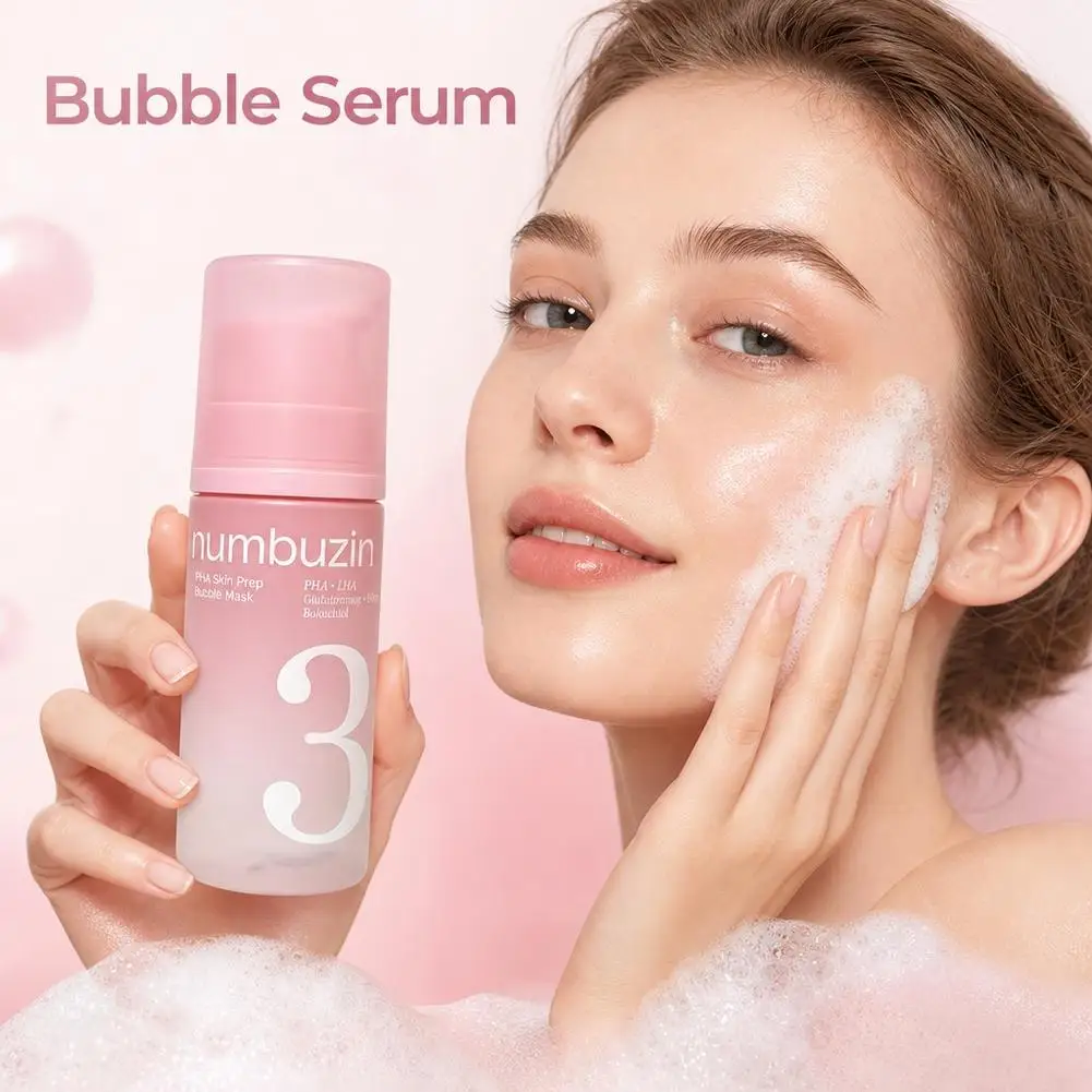 Numbuzin No.3 PHA Skin Prep Bubble Mask Gentle Hydrating Skin Prep Bubble Mask Refreshing & Soften Skin Daily Pore Care Mask