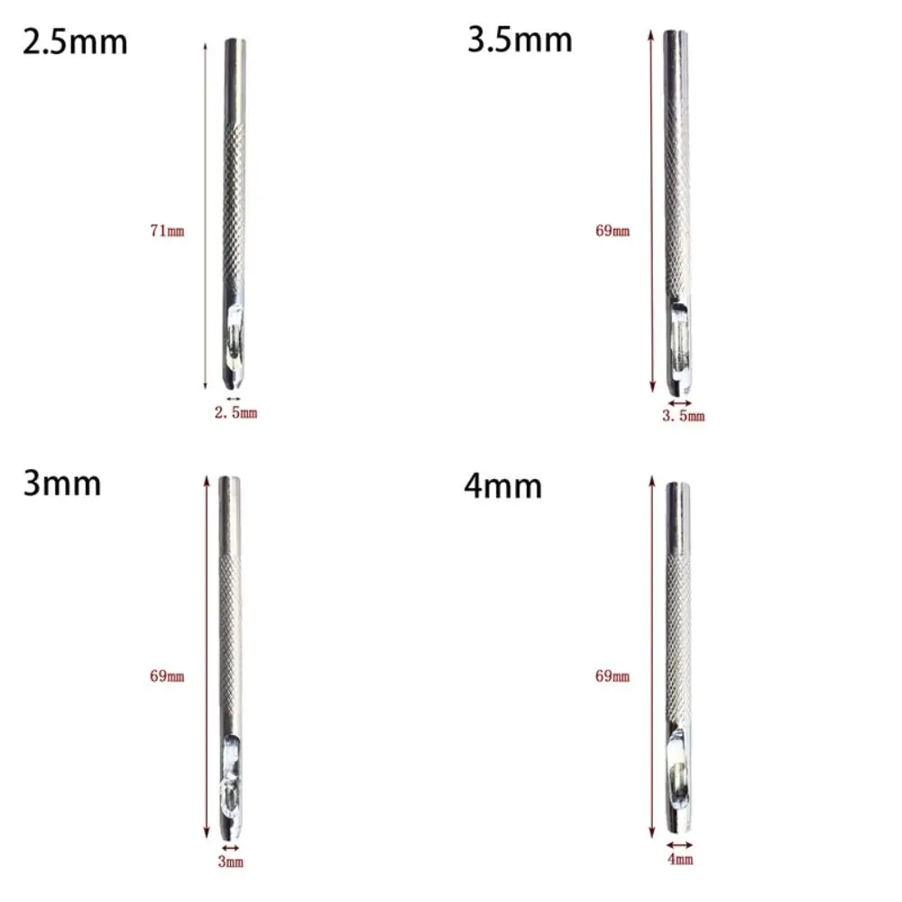 

2.5/3/3.5/4mm Belt Hole Punchers Hollow Galvanized Leather Punch Kit Steel Round Hole Watch Band Tools Belt