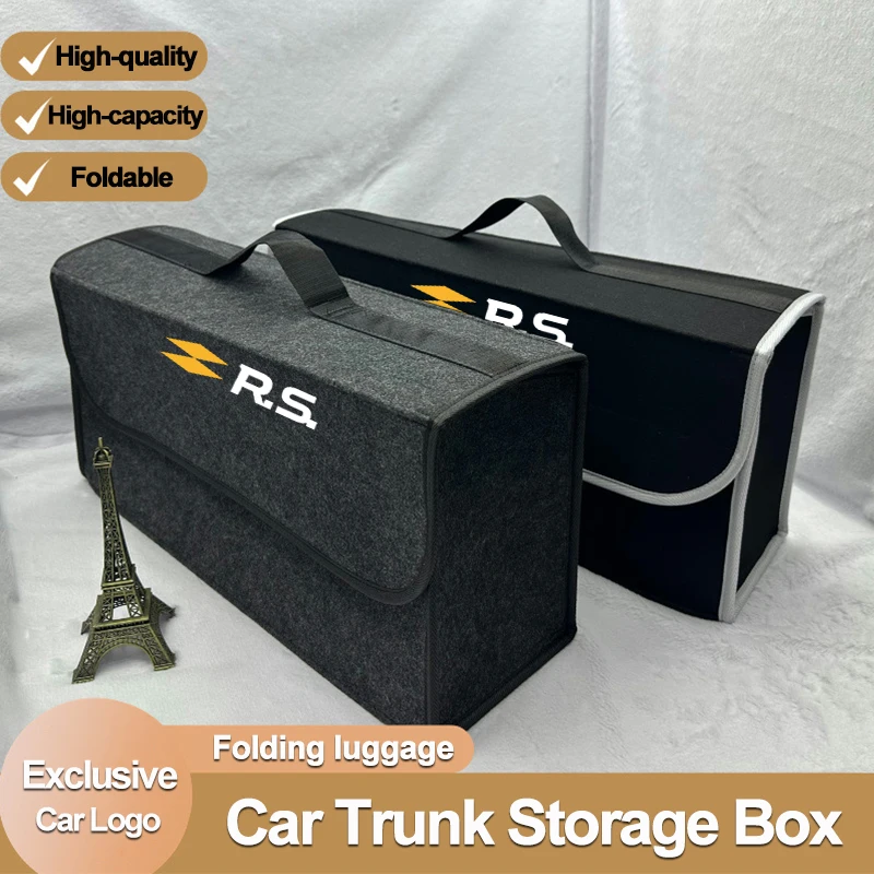 

Renault Car Trunk Organizer Box Large Capacity Folding Storage Bag For RS Line Master Kaptur Triber Koleos Thalia Velsatis Kwid