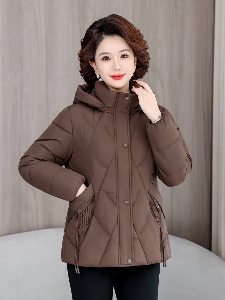 

Faionable повседневная хлопковая куртка женская зимняя новая куртка среднего возраста и ly ort пальто Sli стеганый жилет корейская версия