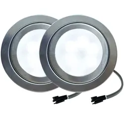 Luz do ventilador da cozinha, Exaustor de fumo, Luzes de cozinha, Recesso 20W, 12V DC, 1.5W, 2 Pcs