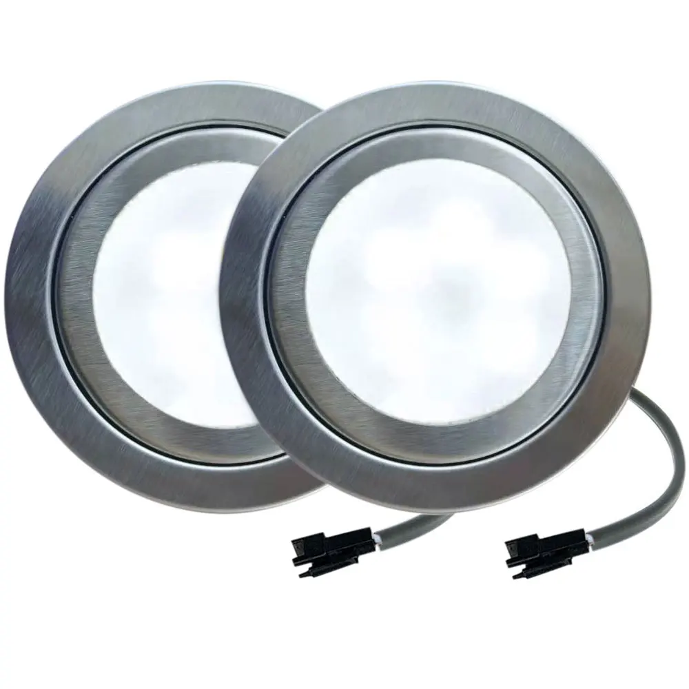 2-Piece 12V DC Kitchen Cooking Lights 1.5W Hoods Smoke Exhauster Kitchen Ventilator Light Recessed =20W Haogen Bulb