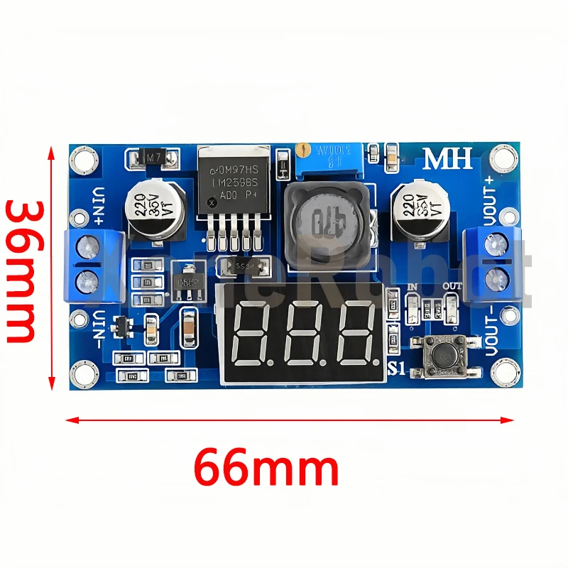 1-10 قطعة LM2596 تيار مستمر تيار مستمر محول خفض الجهد المنظم LED عرض الفولتميتر 4.0 ~ 40 إلى 1.3-37 فولت محول فرق الجهد قابل للتعديل الطاقة