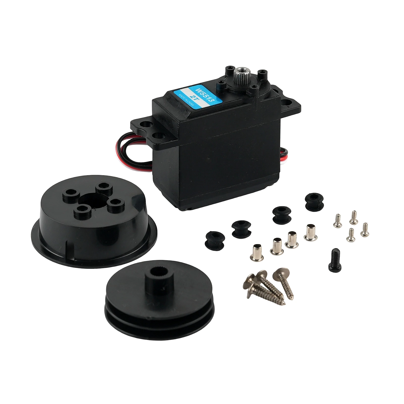 

Сервопривод JX Servo W5513-2T 10 кг с металлическим редуктором для лебедки Kingmax SW5513-6MA, 0.9 с, 360° ° Рулевой механизм для соревнований по радиоуправляемому парусному спорту