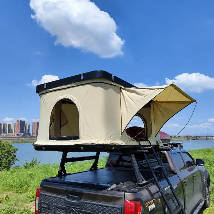 

Custom Waterproof Truck Roof Tent Retractable Folding Hard Shell Car Rooftop Tent For 1-2Person