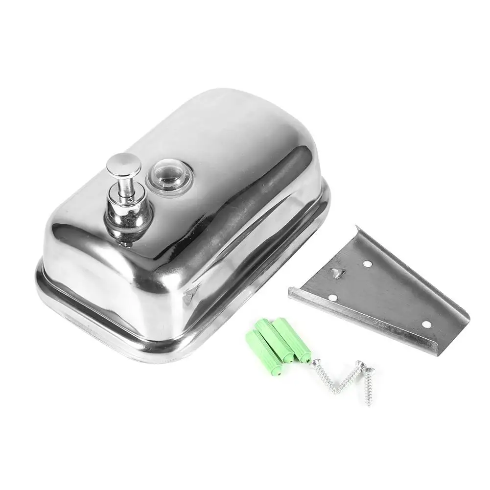 

500 мл настенный дозатор жидкого мыла из нержавеющей стали, держатель для шампуня и лосьона для душа, оборудование для ванной комнаты