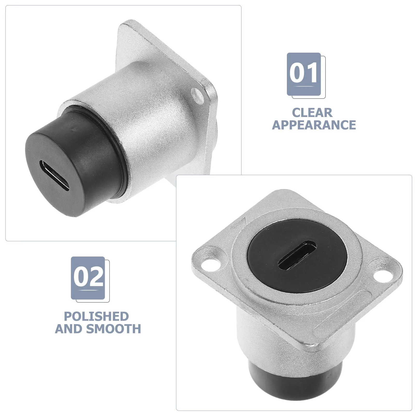 Rj45 Bulkhead Coupler Panel Mount Adapter Front Panel Ethernet Pass Through Connector Bulkhead Connector Interface Stable Fast