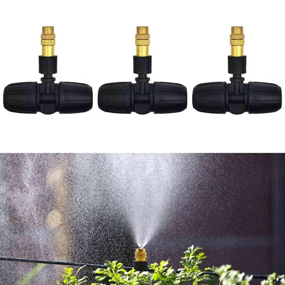 5Pcs Windproof Garden Sprayer Brass Dust Removal Irrigation Nozzles Cooling System Universal Atomizing Misting Nozzle